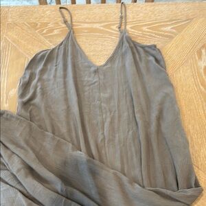 Love Stitch Tan Maxi Dress